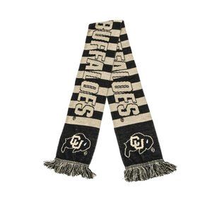 Ruffneck Scarves Colorado Buffaloes CU Boulder Striped Bar NCAA Bar Scarf